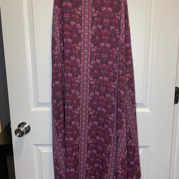 Blue Rain Floral Wrap Skirt - Picture 8 of 9